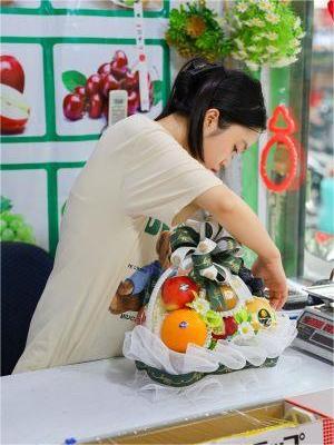giỏ hoa quả Trung thu 2025
